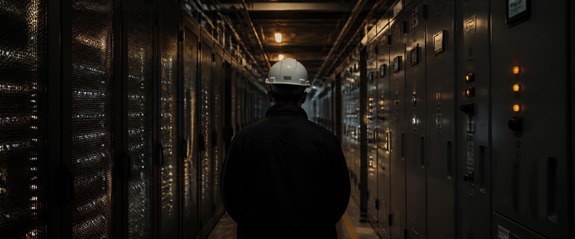 Mission-Critical operator evaluating system controls in a zero-fail environment